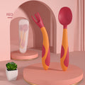 Spoon For Baby Utensils Set Auxiliary Food Silicone Gel Spoon Baby Learn To Eat Training Bendable Soft Spoon Children Tableware