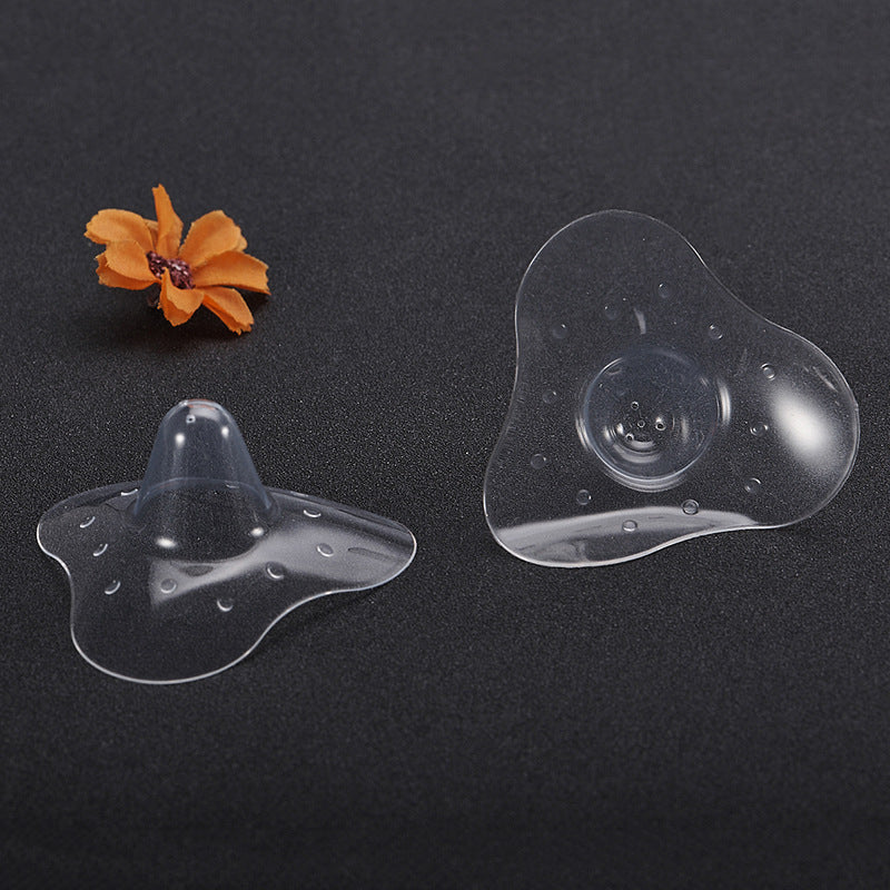 Soft Silicone Breast Shield for Nursing, Anti-Colic, Anti-Bite, Single-Layer Protective Nipple Cover