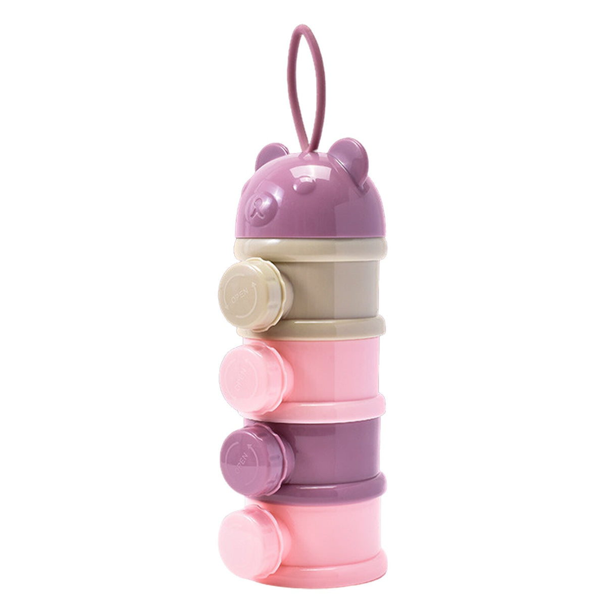 4 Layers Formula Container Large-capacity Baby Formula Dispenser Infant Milk Powder Storage Box Food Container Snack Cups
