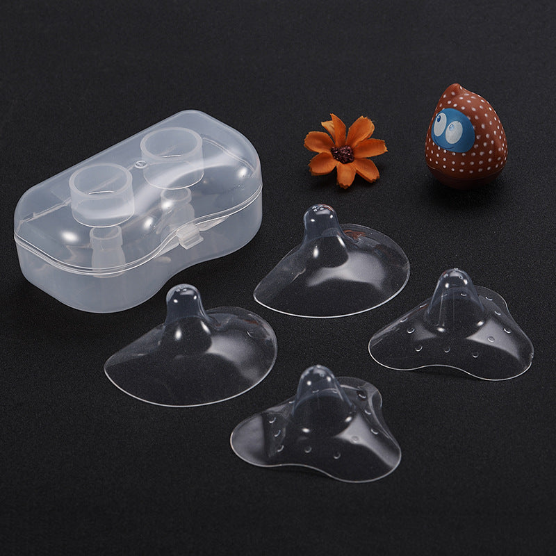 Soft Silicone Breast Shield for Nursing, Anti-Colic, Anti-Bite, Single-Layer Protective Nipple Cover